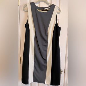 Boden jersey tri color slimming dress size 16 US